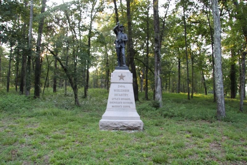 24th Wisconsin Infantry Marker image. Click for full size.