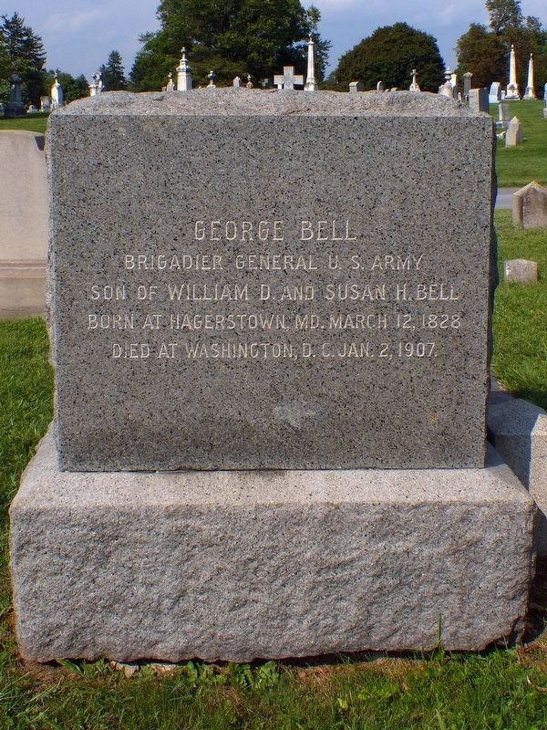 George Bell's Headstone - Rose Hill Cemetery image. Click for full size.