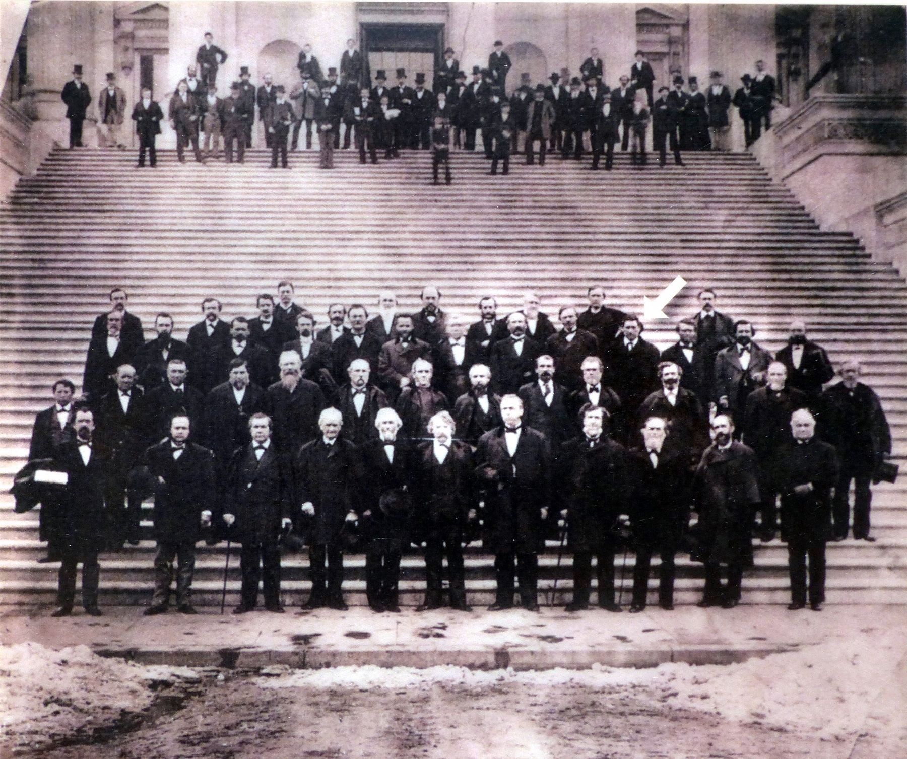 Senator William T. Hamilton & Colleagues 1874 image. Click for full size.