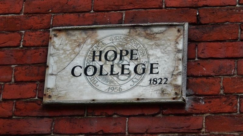 Hope College 1822. Click for full size. Hope College 1822 image. Click for full size.