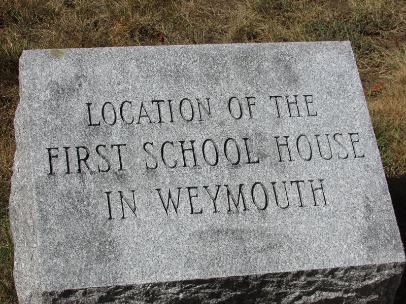 First School House in Weymouth Marker image. Click for full size.