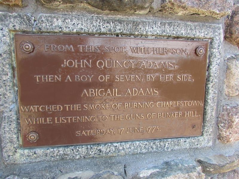 Abigail Adams Cairn Marker image. Click for full size.