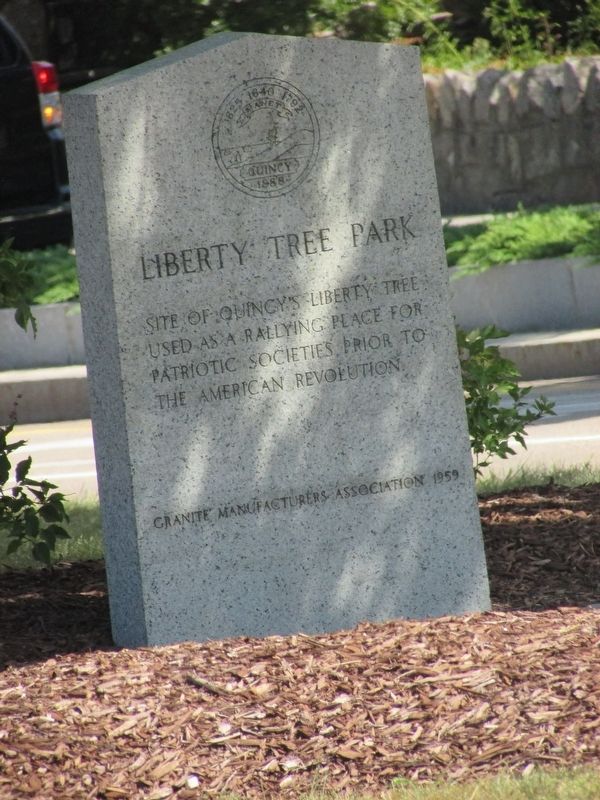 Liberty Tree Park Marker image. Click for full size.