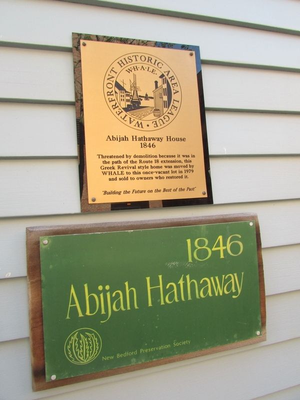 Abijah Hathaway House Marker image. Click for full size.