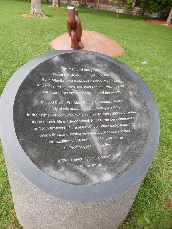 Slave Trade Memorial Marker. Click for full size. Slave Trade Memorial Marker image. Click for full size.