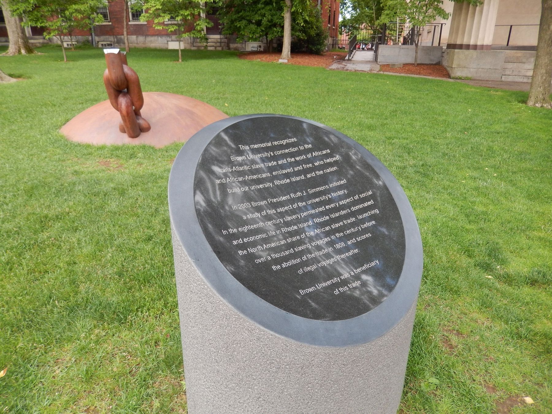 Slave Trade Memorial Marker (<b><i>wide view</b></i>). Click for full size. Slave Trade Memorial Marker (<b><i>wide view</b></i>) image. Click for full size.