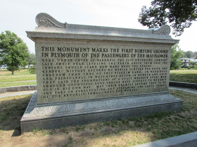 First Burying Ground of Mayflower Passengers Marker image. Click for full size.