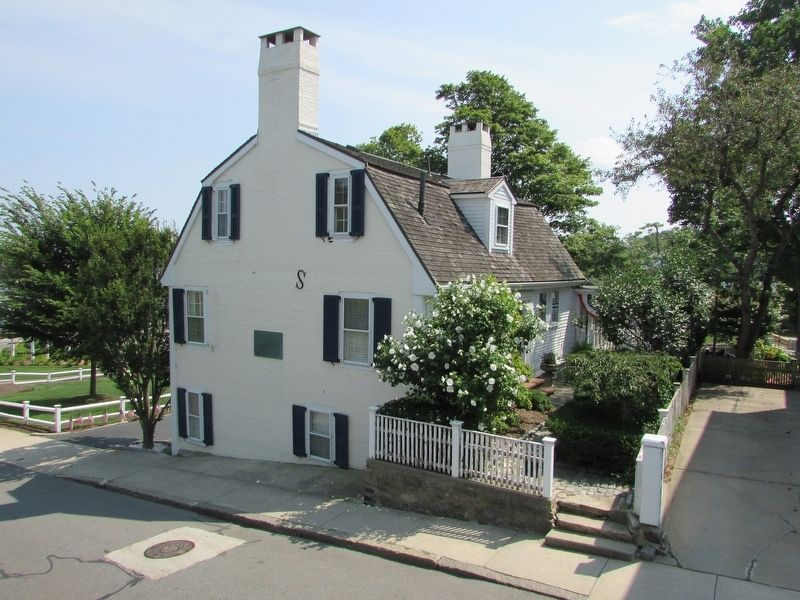 First House Built by the Pilgrims Marker image. Click for full size.