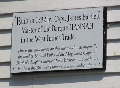 Capt. James Bartlett House Marker image. Click for full size.
