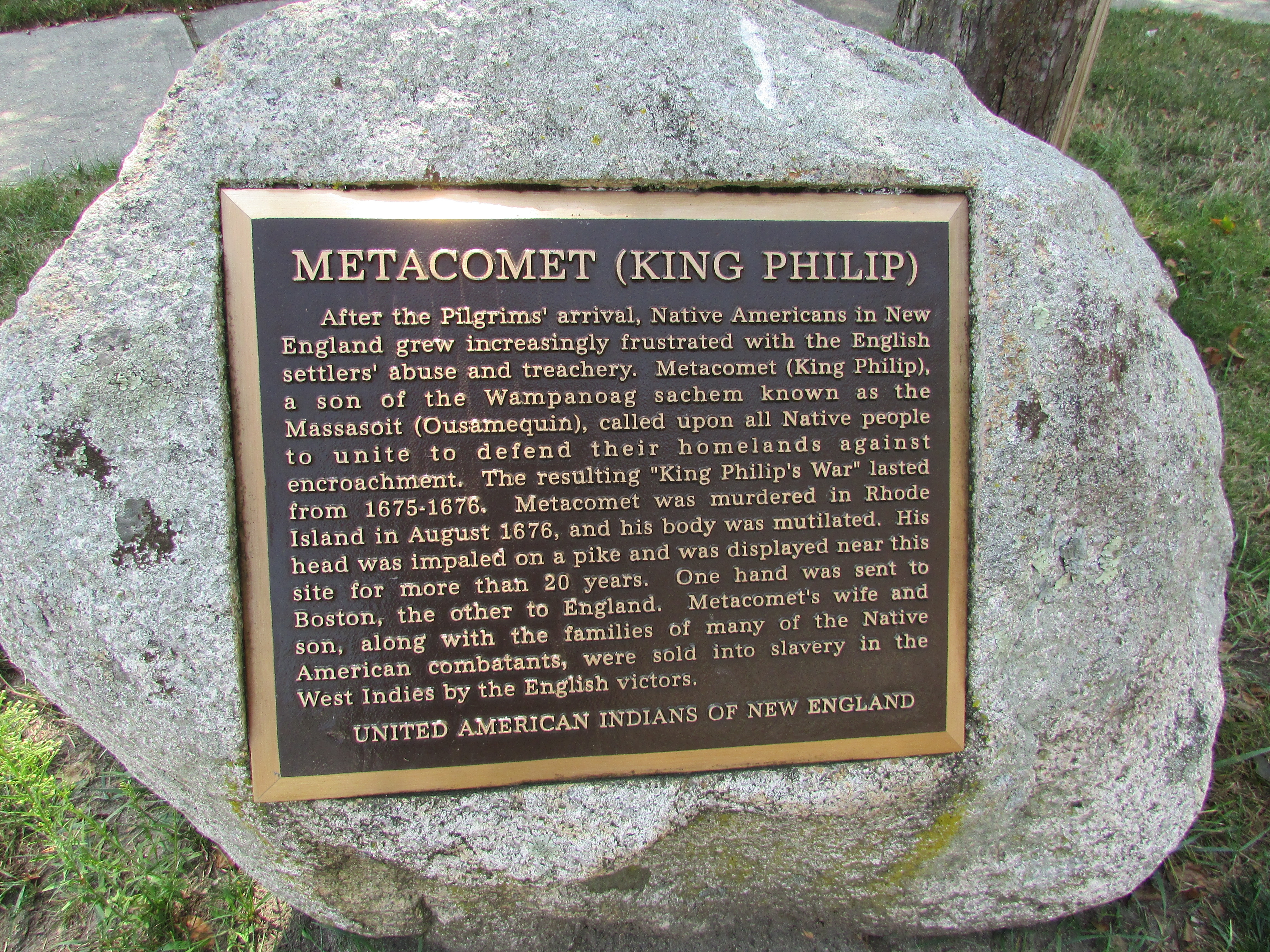 Metacomet (King Philip)	Marker