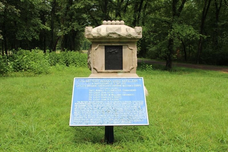 11th Indiana Battery Marker image. Click for full size.