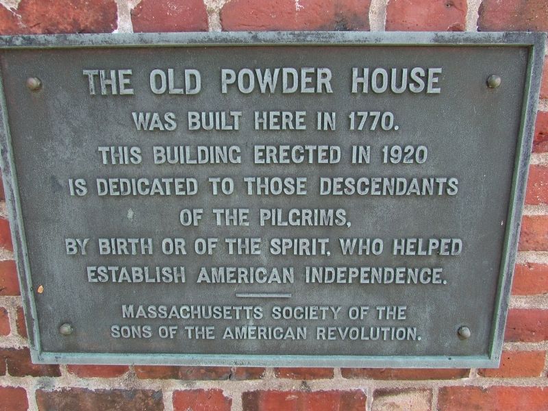 The Old Powder House Marker image. Click for full size.