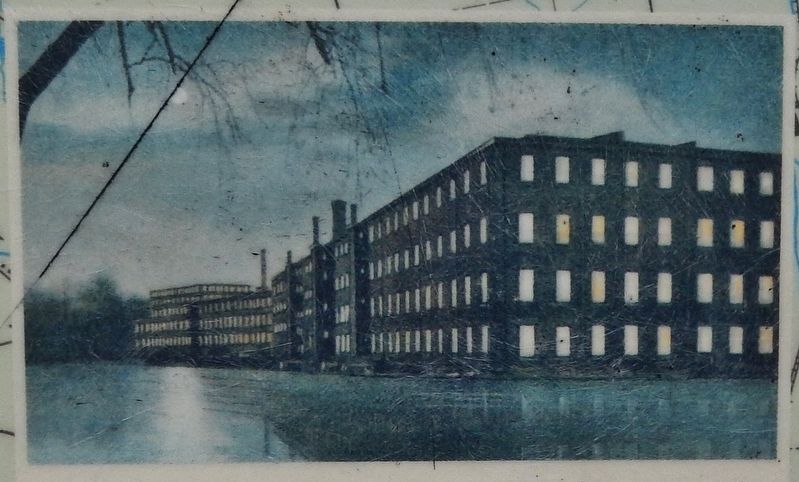 Marker Detail: Riverside Mills circa 1920 image. Click for full size.
