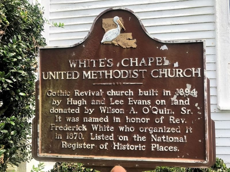 White's Chapel United Methodist Church Marker image. Click for full size.
