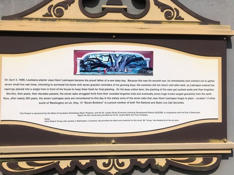 Seven Brothers Oak Marker image. Click for full size.