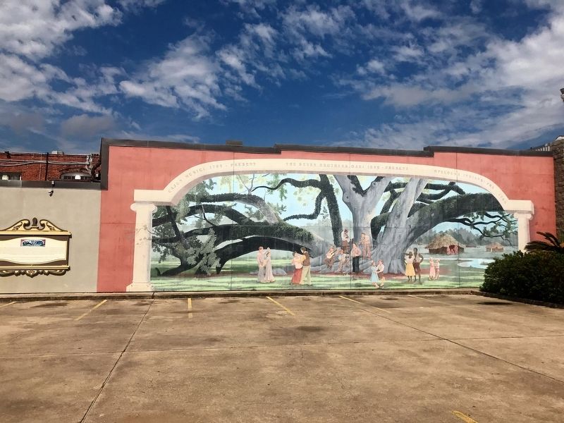 Seven Brothers Oak Marker and Mural image. Click for full size.