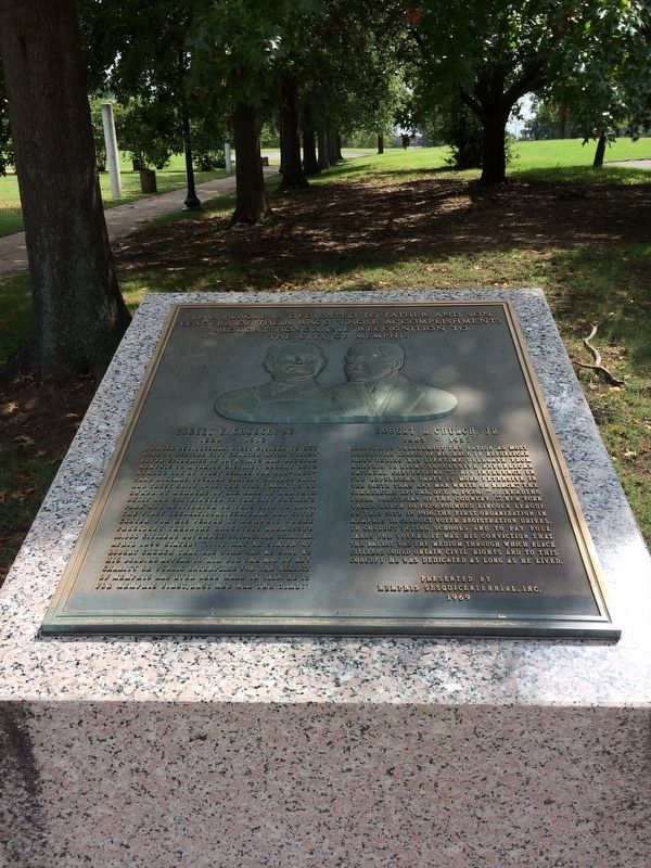 This Plaque is Dedicated to Father and Son, Leaders of Their Race Marker. Click for full size. This Plaque is Dedicated to Father and Son, Leaders of Their Race Marker image. Click for full size.