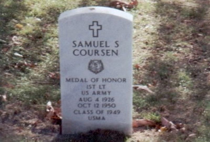 New Jersey Korean War Memorial Marker-Samuel S Coursen grave marker image. Click for full size.