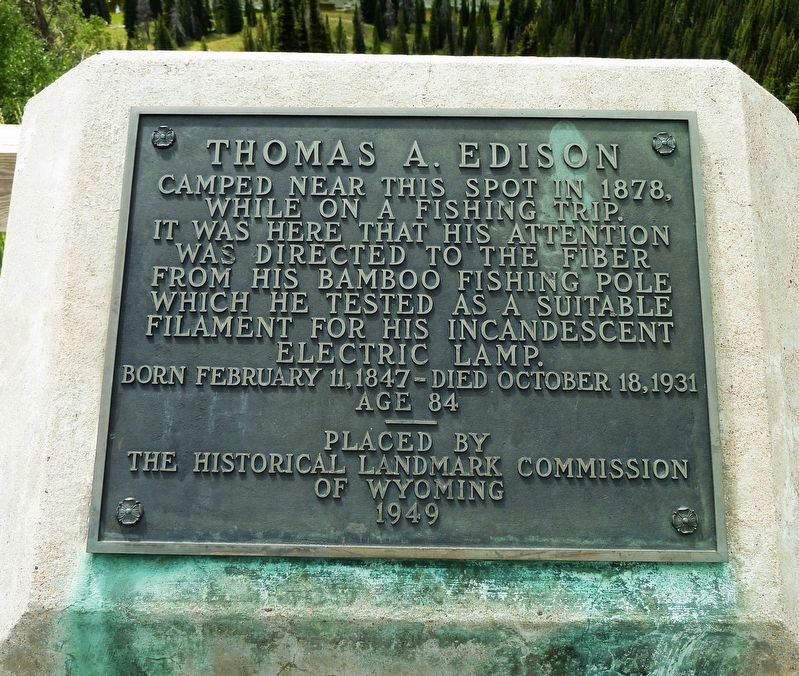 Thomas A. Edison Marker image. Click for full size.