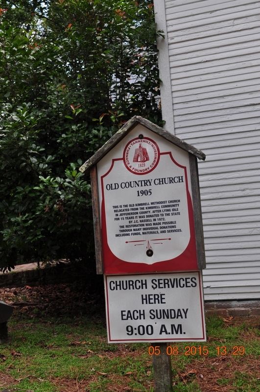 Old Country Church Marker. Click for full size. Old Country Church Marker image. Click for full size.