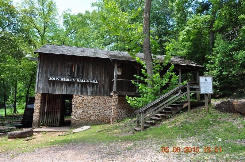 John Wesley Hall Grist Mill & Cotton Gin Marker. Click for full size. John Wesley Hall Grist Mill & Cotton Gin Marker image. Click for full size.