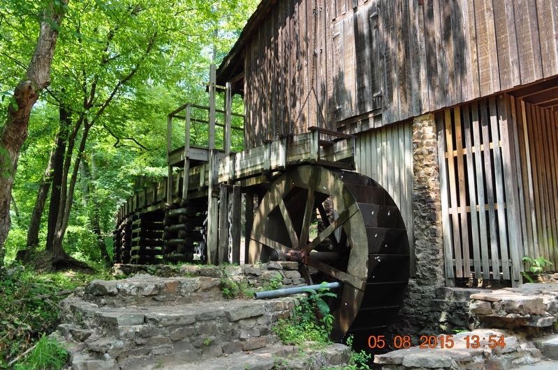John Wesley Hall Grist Mill & Cotton Gin Marker image. Click for full size.