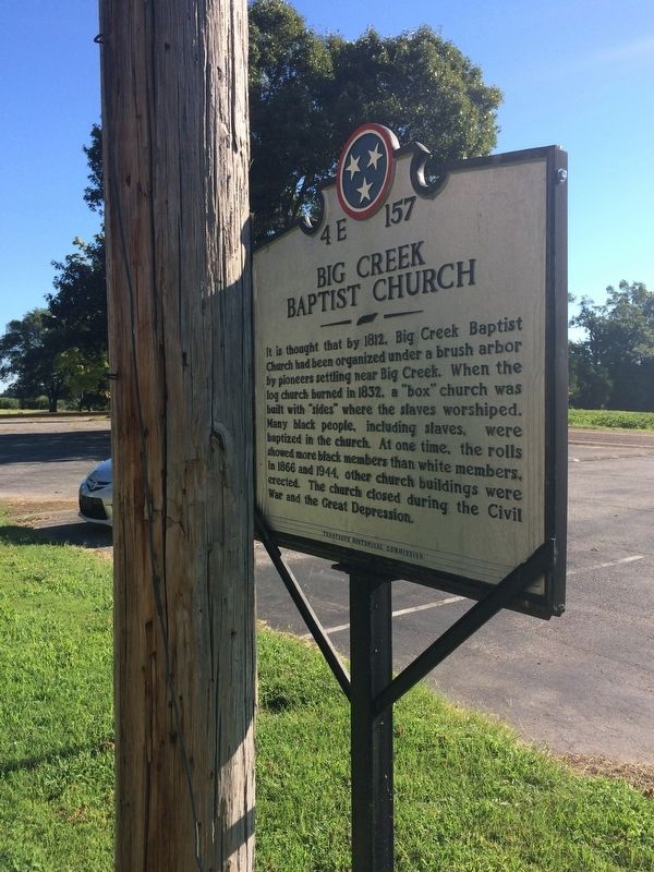Big Creek Baptist Church Marker. Click for full size. Big Creek Baptist Church Marker image. Click for full size.