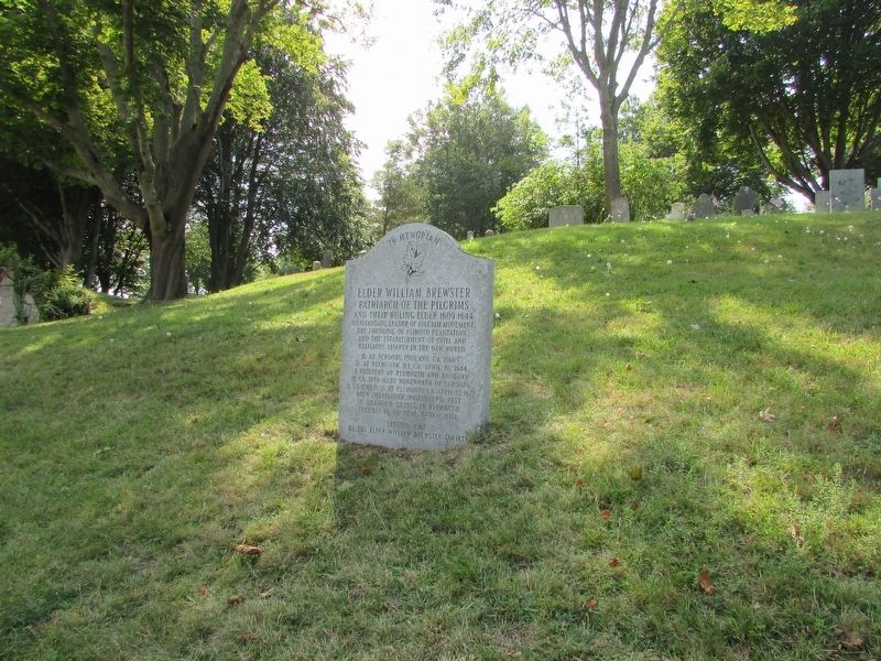 Elder William Brewster Marker. Click for full size. Elder William Brewster Marker image. Click for full size.