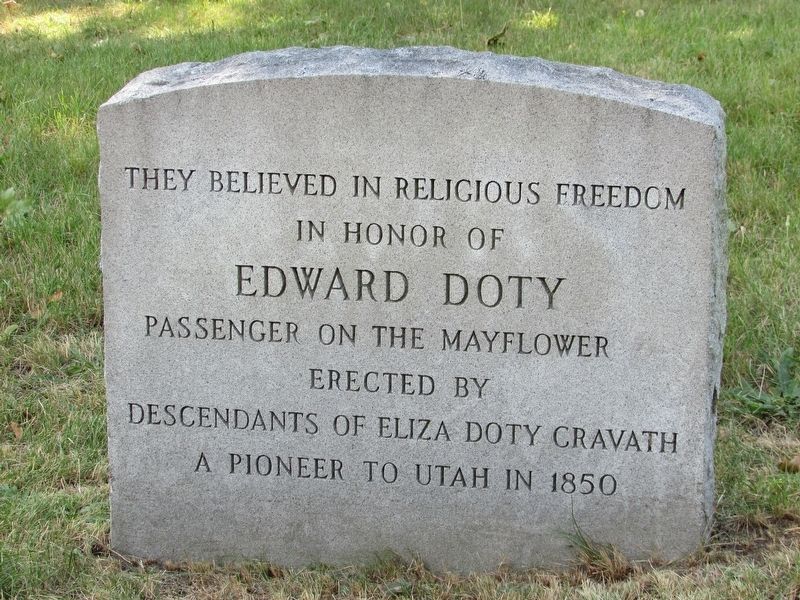 Edward Doty Marker image. Click for full size.