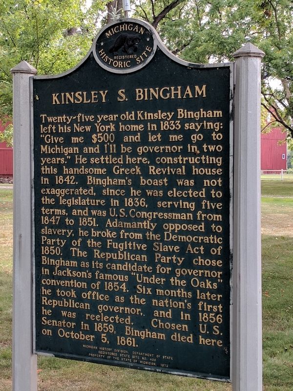Kinsley S. Bingham Marker image. Click for full size.