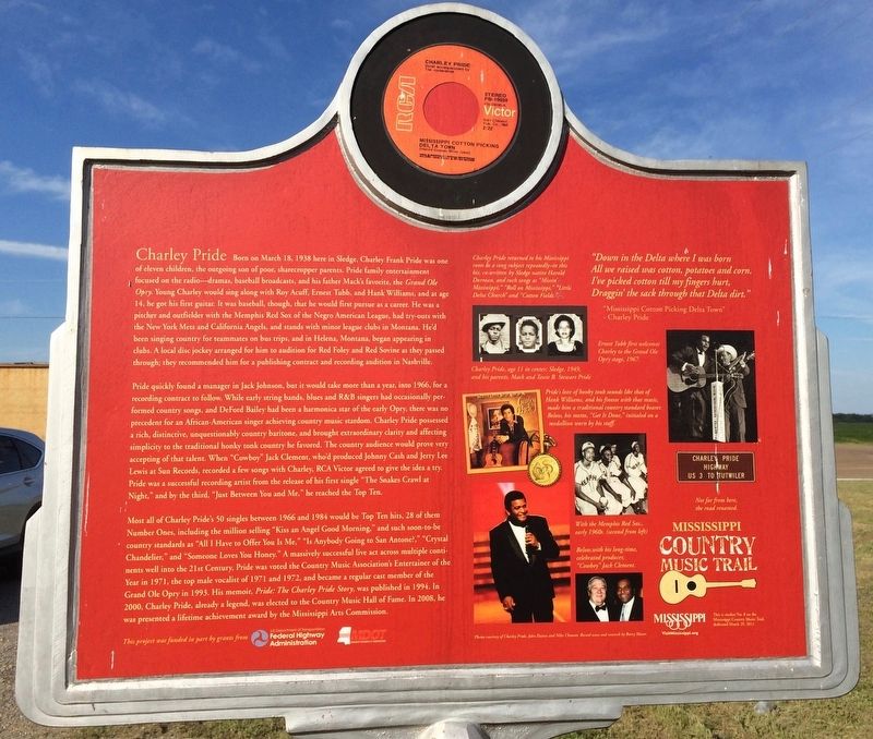 Charley Pride Marker (Rear) image. Click for full size.