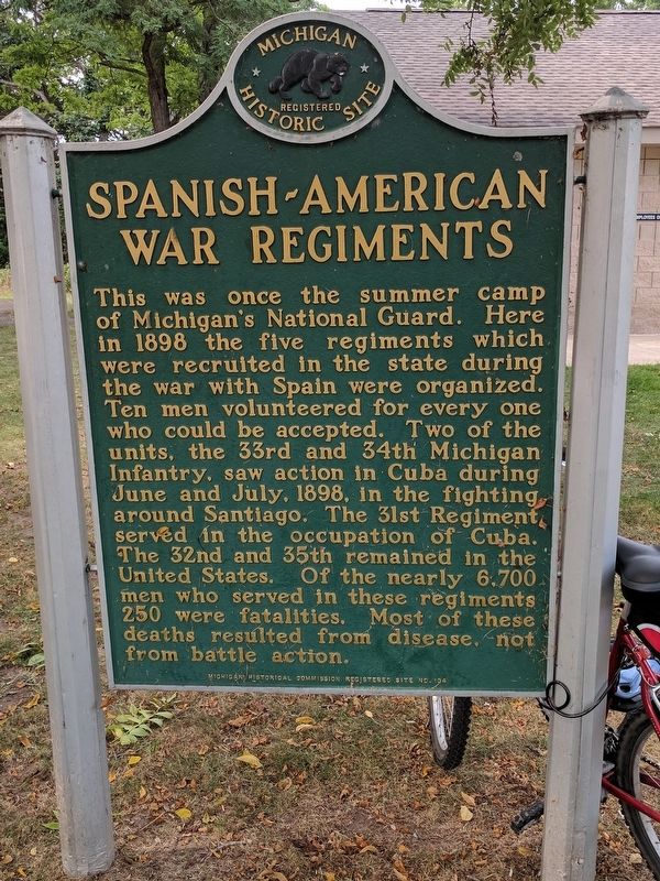 Spanish-American War Regiments Marker image. Click for full size.