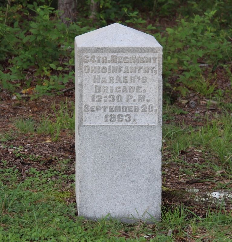 64th Ohio Infantry Marker image. Click for full size.