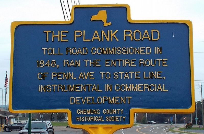 The Plank Road Marker image. Click for full size.