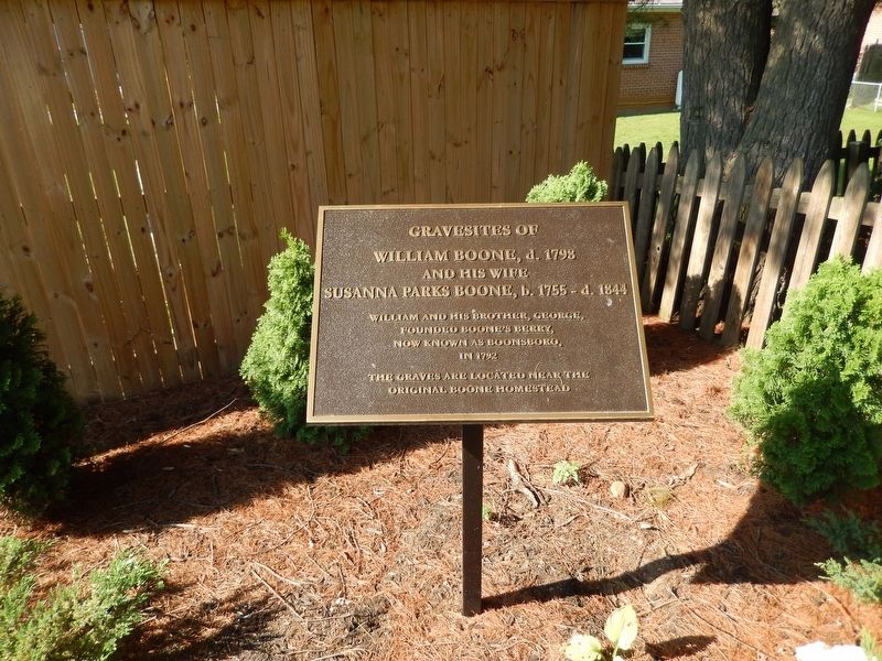 Gravesite of William Boone Marker image. Click for full size.