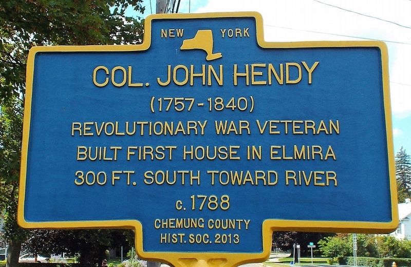 Col. John Hendy Marker image. Click for full size.
