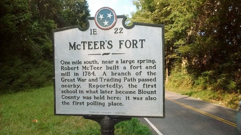 McTeer's Fort Marker image. Click for full size.