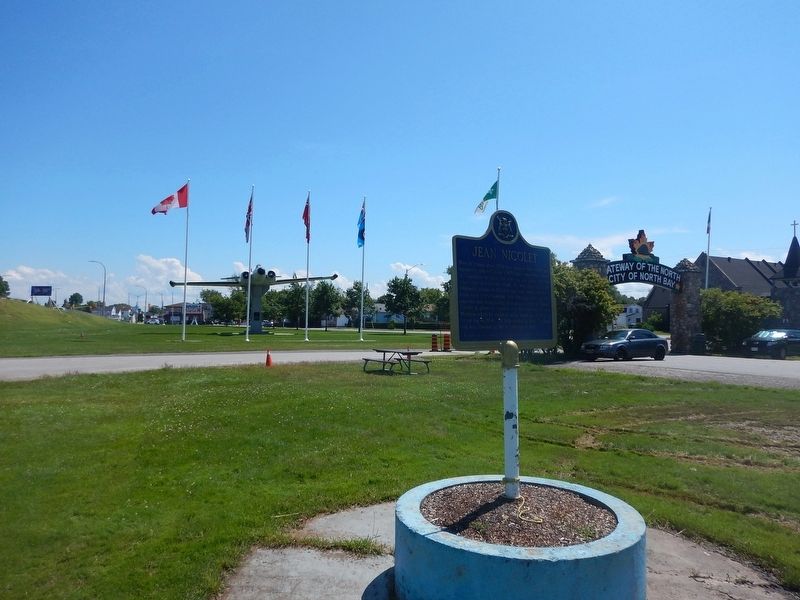 Wideview of Jean Nicolet Marker. Click for full size. Wideview of Jean Nicolet Marker image. Click for full size.