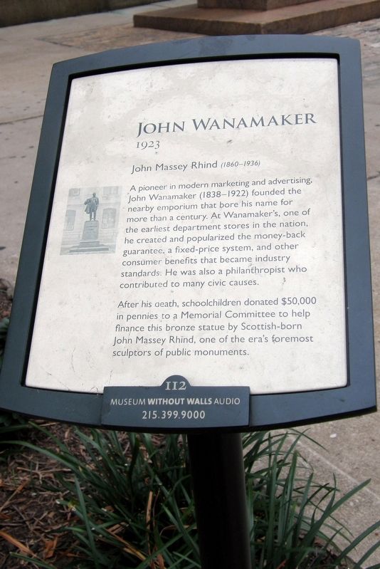 John Wanamaker Marker image. Click for full size.