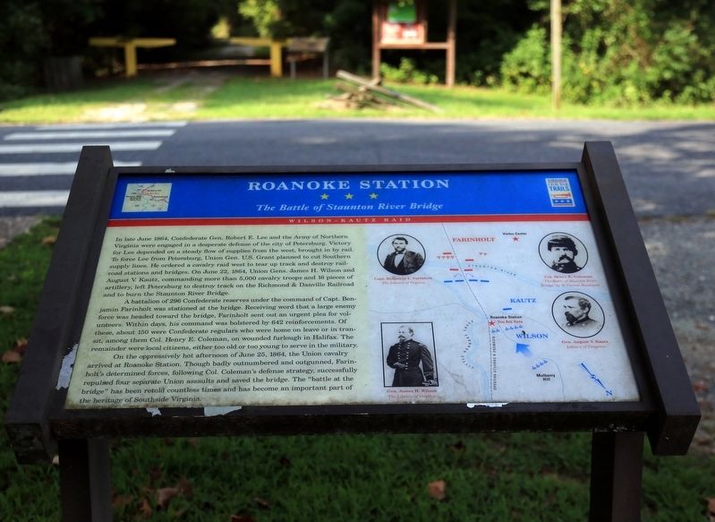 Roanoke Station Marker image. Click for full size.