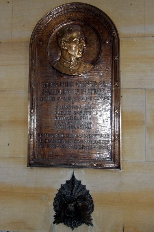 Brigadier General Smedley D. Butler Marker. Click for full size. Brigadier General Smedley D. Butler Marker image. Click for full size.