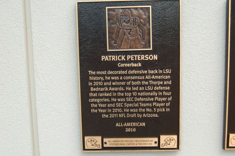 Patrick Peterson Marker image. Click for full size.