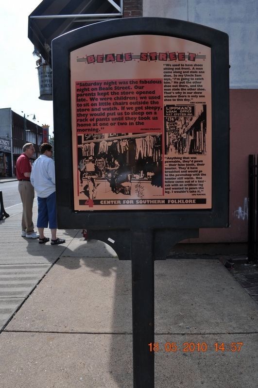 Beale Street #4 Marker. Click for full size. Beale Street #4 Marker image. Click for full size.