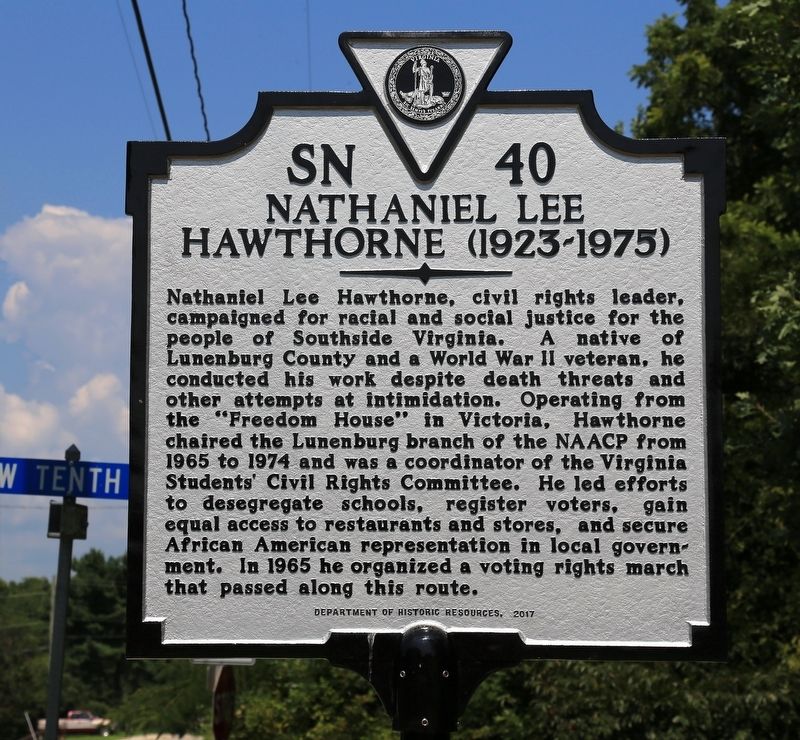 Nathaniel Lee Hawthorne Marker image. Click for full size.