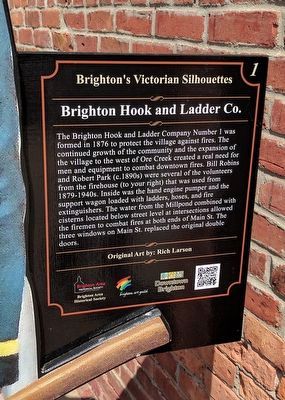 Brighton Hook and Ladder Co. Marker. Click for full size. Brighton Hook and Ladder Co. Marker image. Click for full size.