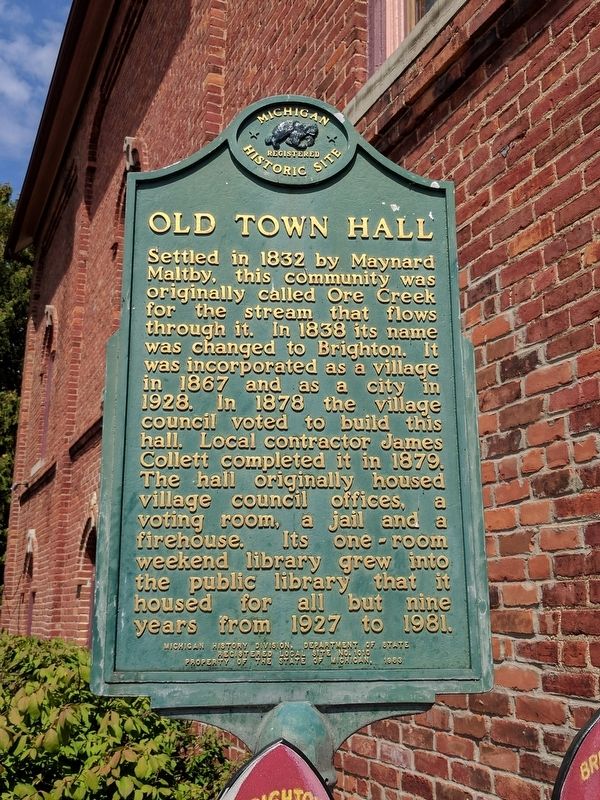 Old Town Hall Marker image. Click for full size.