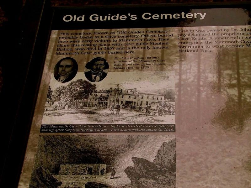 Old Guide's Cemetery Marker image. Click for full size.