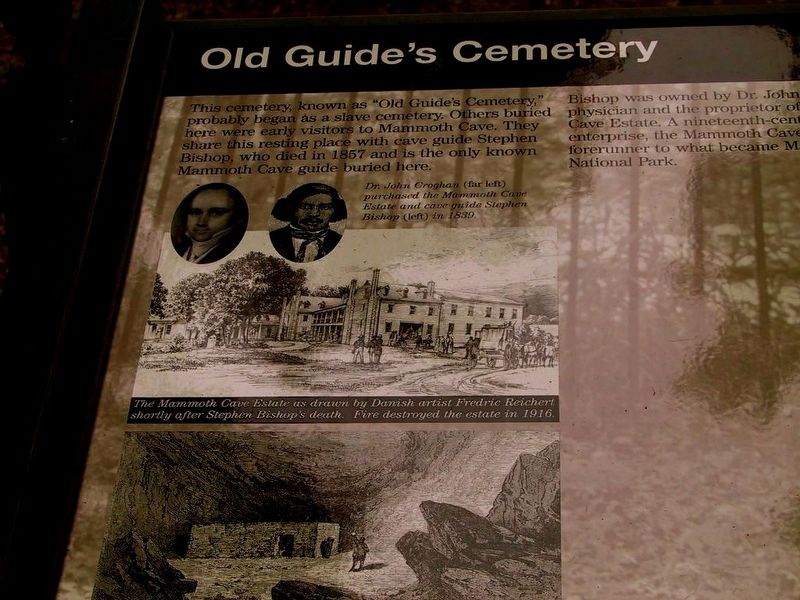Old Guide's Cemetery Marker. Click for full size. Old Guide's Cemetery Marker image. Click for full size.