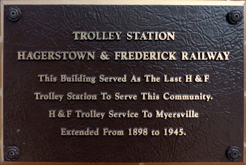 Trolley Station Marker image. Click for full size.