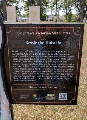 Bessie the Holstein Marker image. Click for full size.